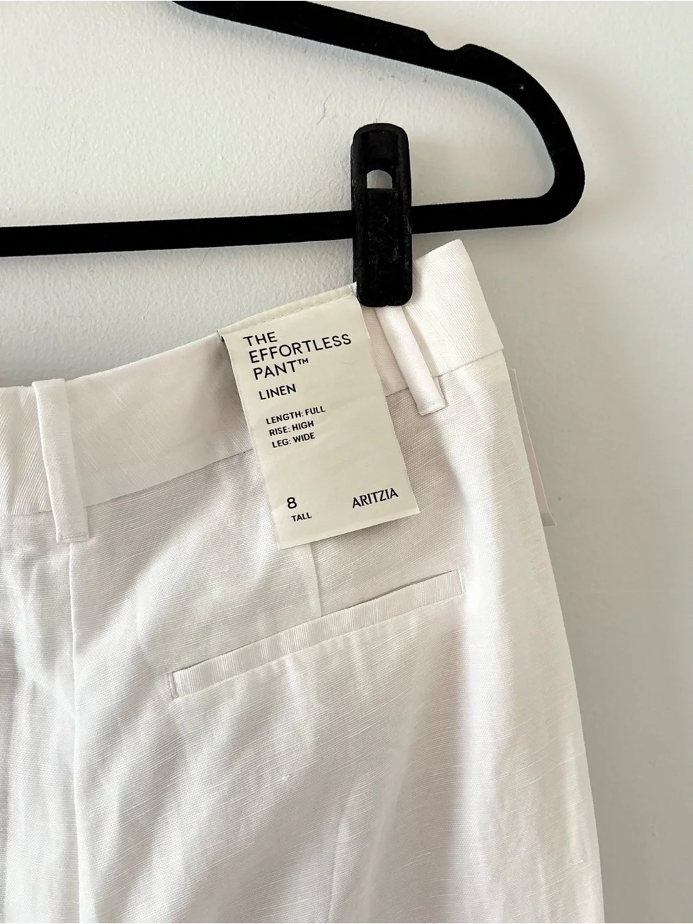 Aritzia NWT The Effortless Pant CruiseLinen Trouser Tailored Relaxed High-Rise